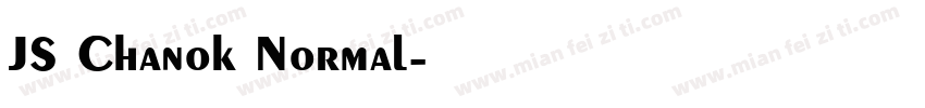 JS Chanok Normal字体转换